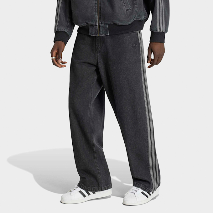 adidas Originals Superstar Denim Jeans Mid-Rise Straight Leg schwarz 102774 1
