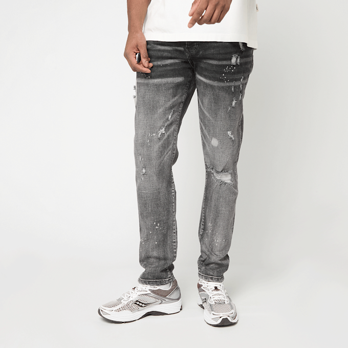 2Y STUDIOS Pedro Ripped Slim Fit Jeans szary 102822 1