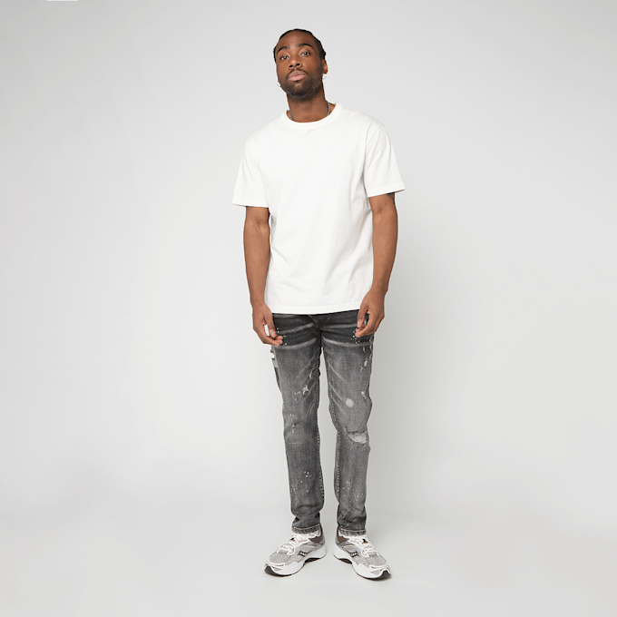 2Y STUDIOS Pedro Ripped Slim Fit Jeans grau 102822 6