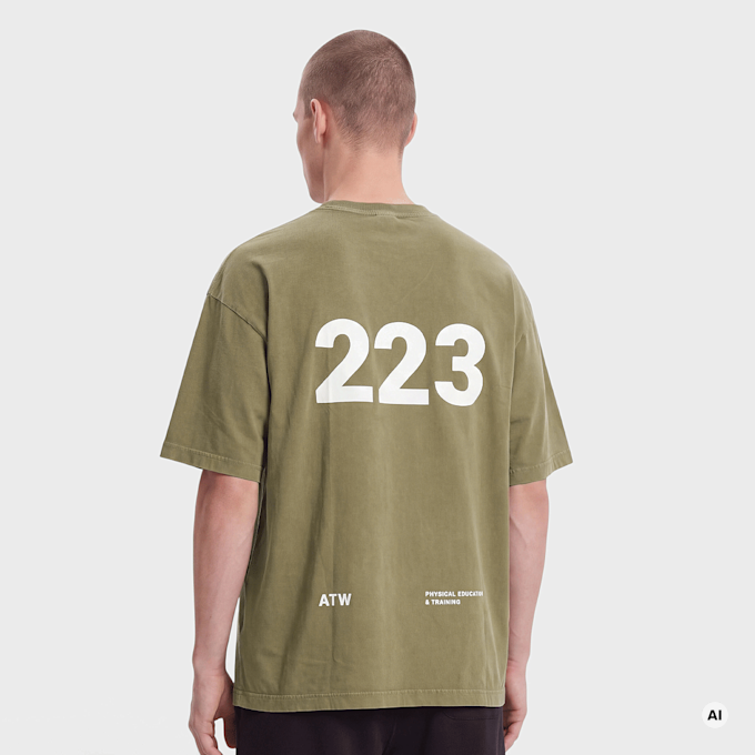 HALO Graphic Boxy T-Shirt vert 102869 1