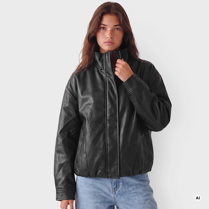 Decibel Stand-Up Collar Jacket Nero 102865 1