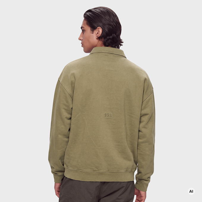 HALO Boxy Polo Sweat zelena 102876 2