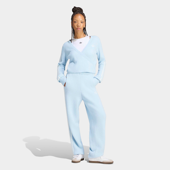 adidas Originals Adiluna Season 2 X Jennie Knitted Wrap Around Cardigan bleu 102956 5