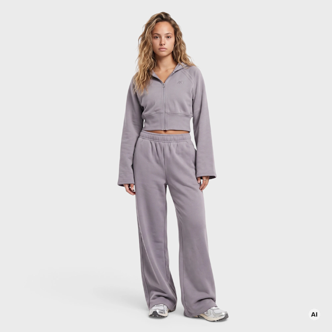 New Balance Brushed Coastal Fleece Pant szary 102949 4