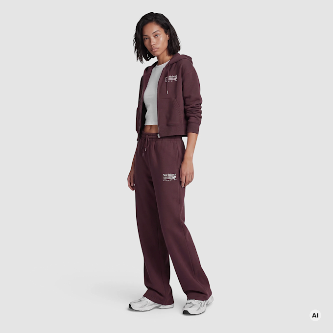 New Balance Trackside Fleece Pant vermelho 102950 4