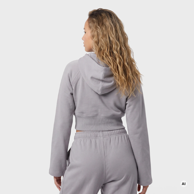 New Balance Brushed Coastal Fleece Full Zip szary 102942 2