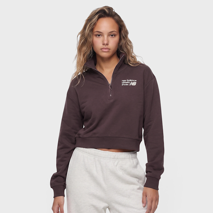 New Balance Athletics Premium Logo Oversized Half Zip morado 102943 1