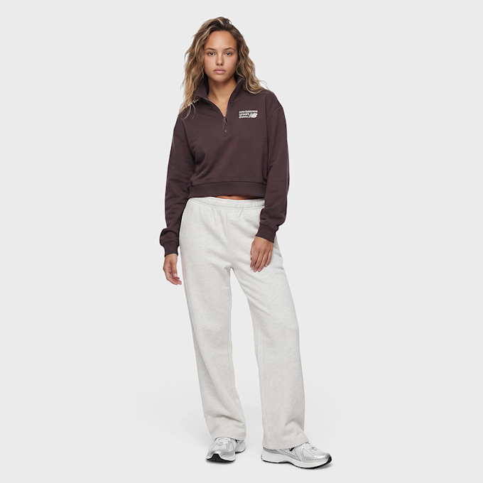New Balance Athletics Premium Logo Oversized Half Zip Lila 102943 4