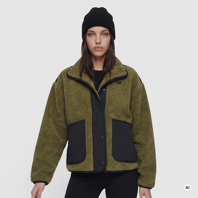 New Balance High Pile Fleece Jacket vert 102944 1