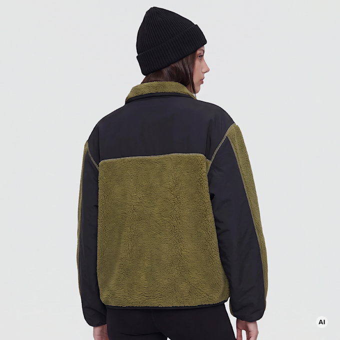 New Balance High Pile Fleece Jacket Grün 102944 2