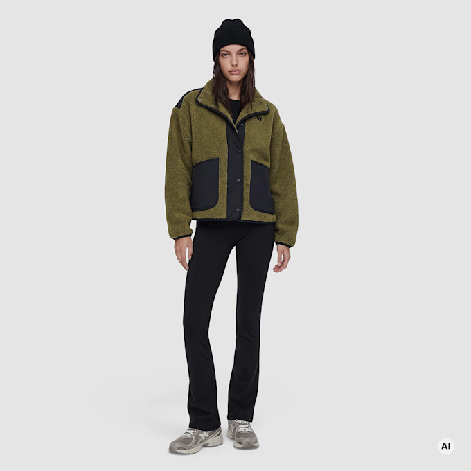New Balance High Pile Fleece Jacket Grün 102944 4