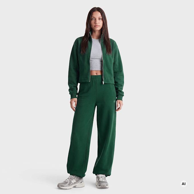 New Balance Athletics Crafted Fleece Pant verde 102947 4