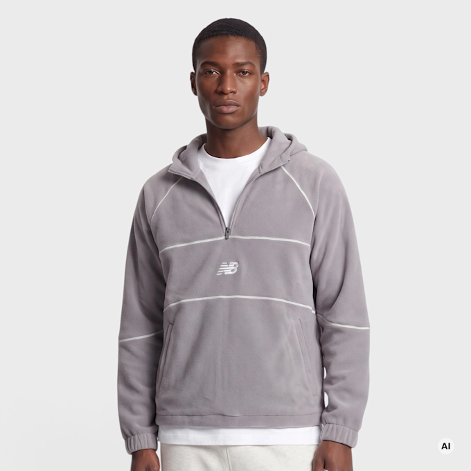 New Balance Trackside Polar Fleece Hoodie crna 102986 1
