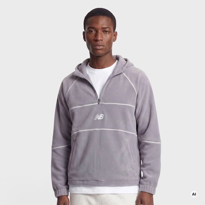 New Balance Trackside Polar Fleece Hoodie roze 102986 1