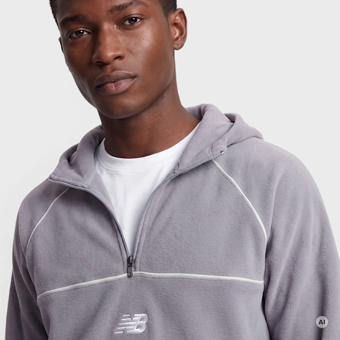 New Balance Trackside Polar Fleece Hoodie morado 102986 3