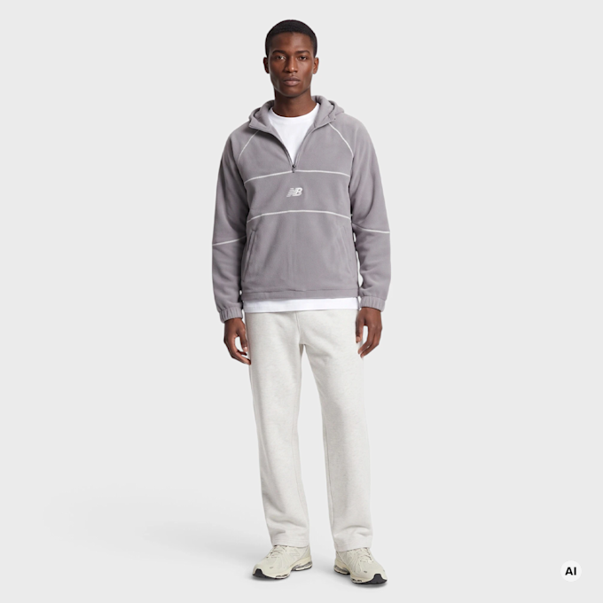 New Balance Trackside Polar Fleece Hoodie Schwarz 102986 4