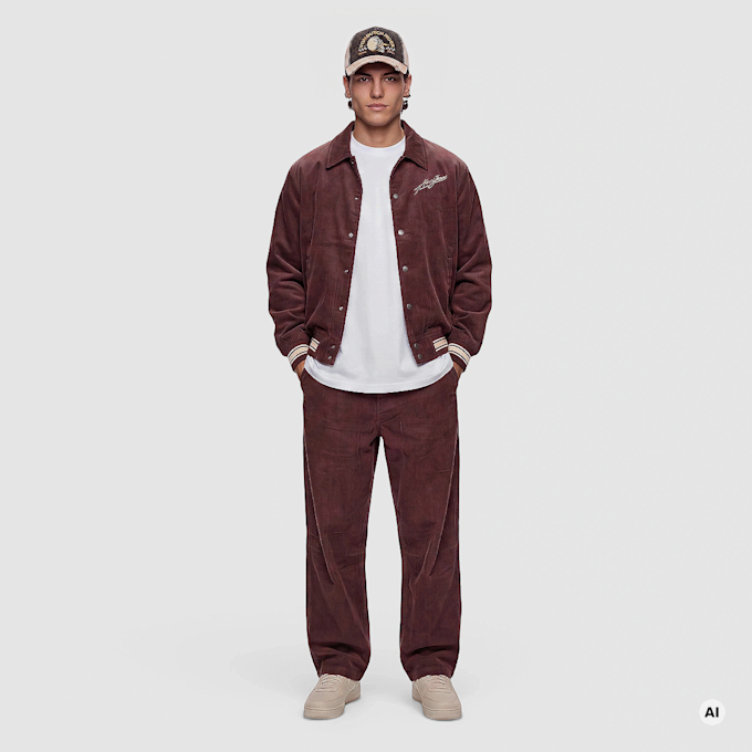 Karl Kani Corduroy Oversized College Jacket braun 103051 4