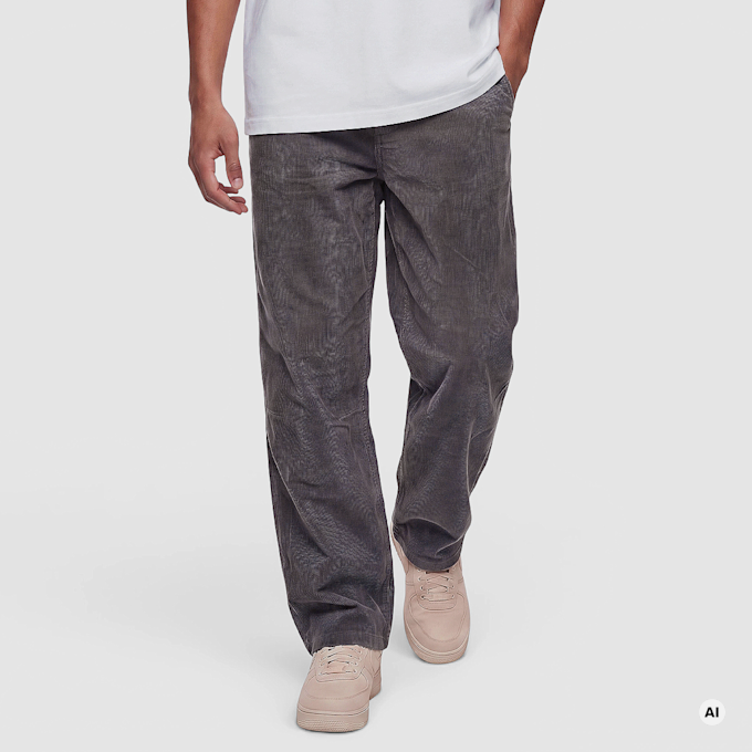 Karl Kani OG Corduroy Relaxed Baggy Pants grau 103052 1
