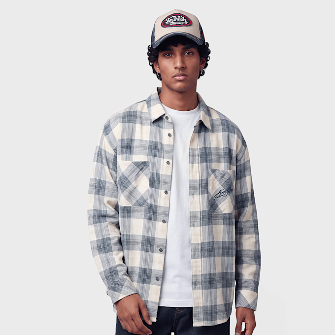 Karl Kani Kani Jeans Check Flannel Oversized Shirt bleu 103056 1