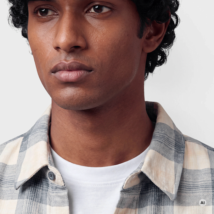 Karl Kani Kani Jeans Check Flannel Oversized Shirt blauw 103056 3