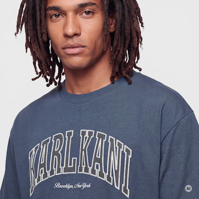 Karl Kani Kk College Oversized T-Shirt blu 103082 3