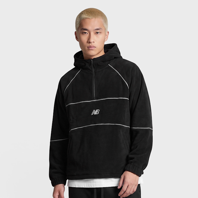 New Balance Trackside Polar Fleece Hoodie noir 103093 1
