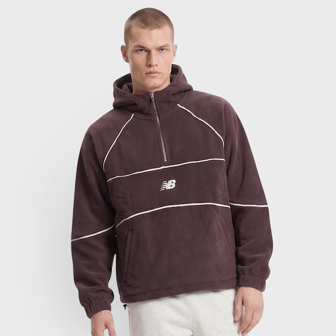 New Balance Trackside Polar Fleece Hoodie Rot 103094 1