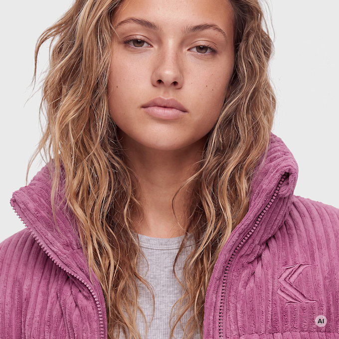 Karl Kani OG K Corduroy Puffer Jacket violet violeta 103103 3