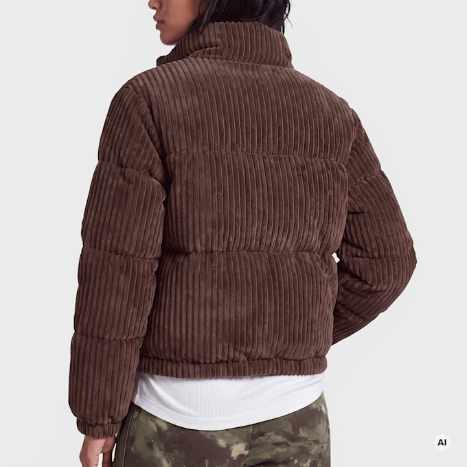 Karl Kani OG K Corduroy Puffer Jacket brun 103104 2
