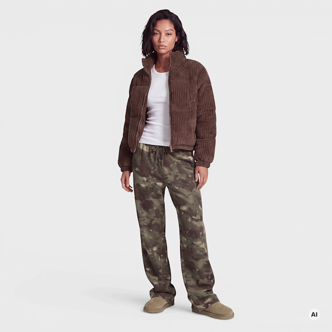 Karl Kani OG K Corduroy Puffer Jacket marrone 103104 4