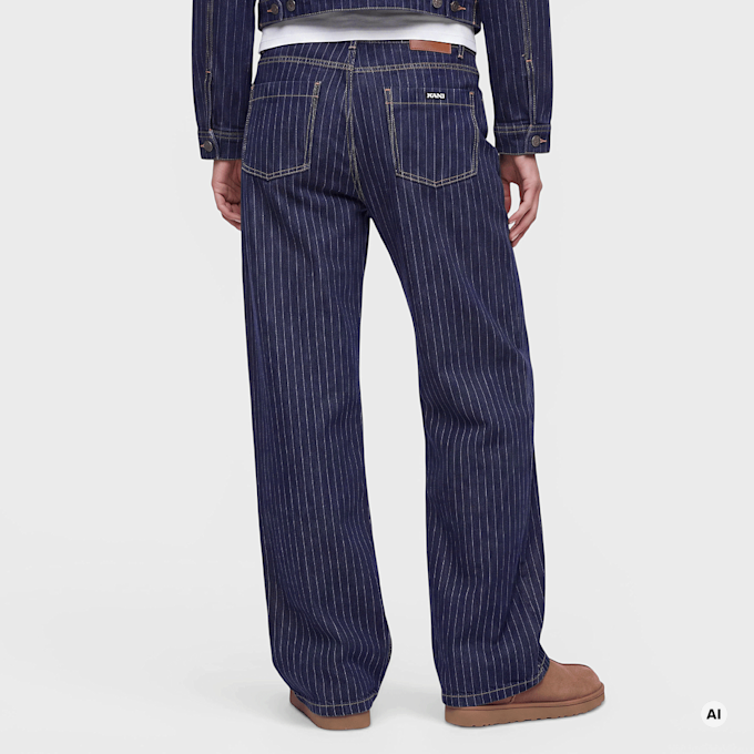 Karl Kani Retro Pinstripe Jeans bleu 103107 2