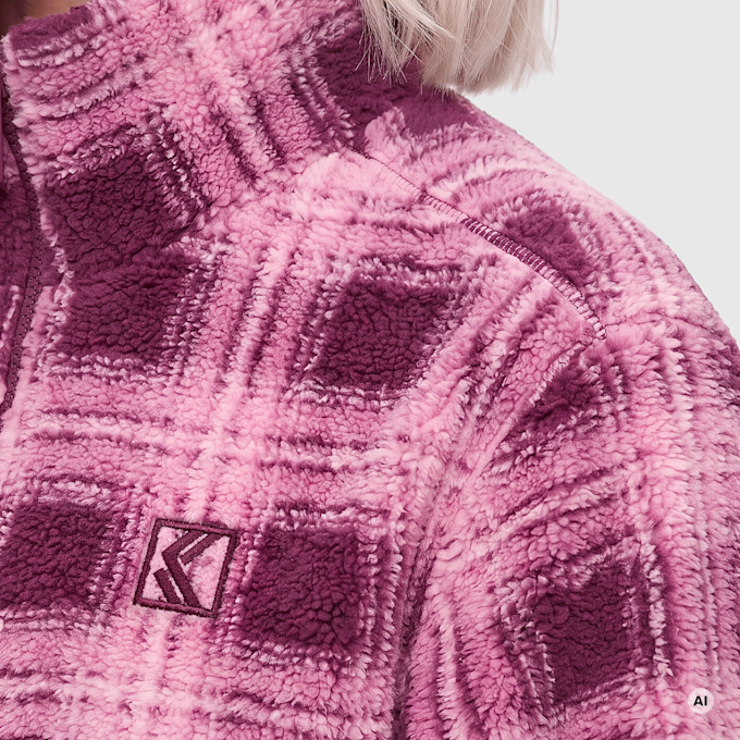 Karl Kani OG Check Teddy Trackjacket rosa 103078 3