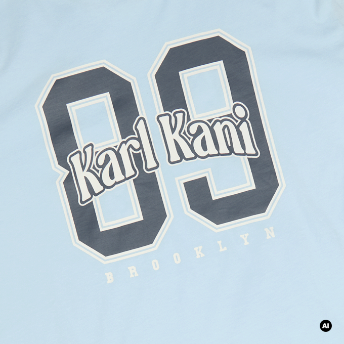 Karl Kani Round Serif 89 Layered Longsleeve Junior niebieski 103108 3