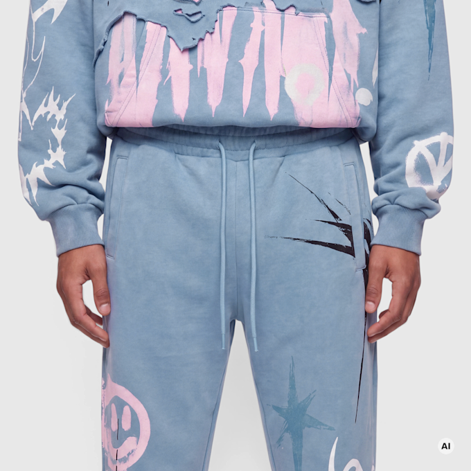 Smoke Rise Truth Fleece Pant blau 103167 3