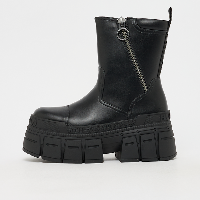 Buffalo Goshper Zip Mid Vegan Nappa black noir 103173 1