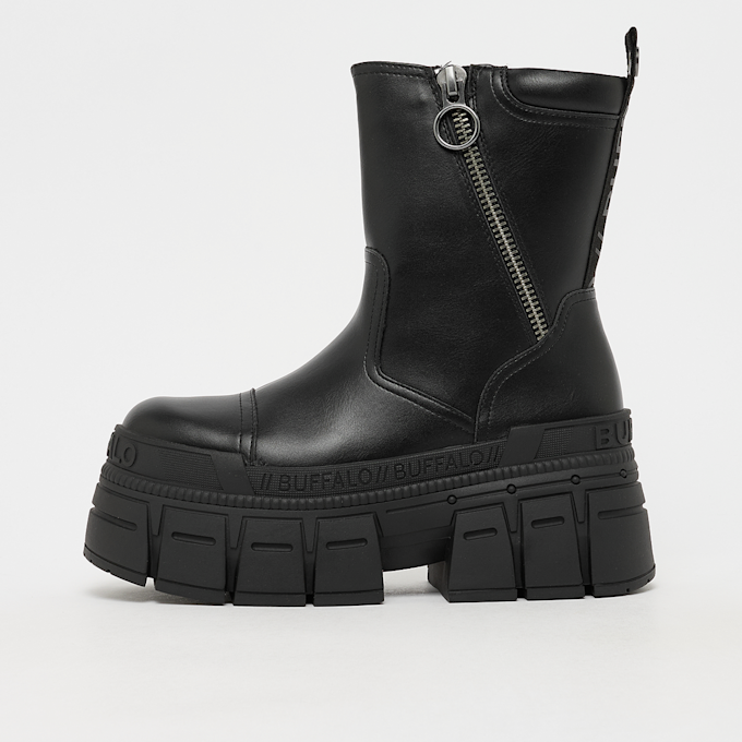 Buffalo Goshper Zip Mid Vegan Nappa Nero 103173 1