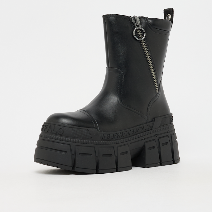 Buffalo Goshper Zip Mid Vegan Nappa black noir 103173 2