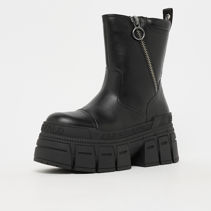 Buffalo Goshper Zip Mid Vegan Nappa Schwarz 103173 2