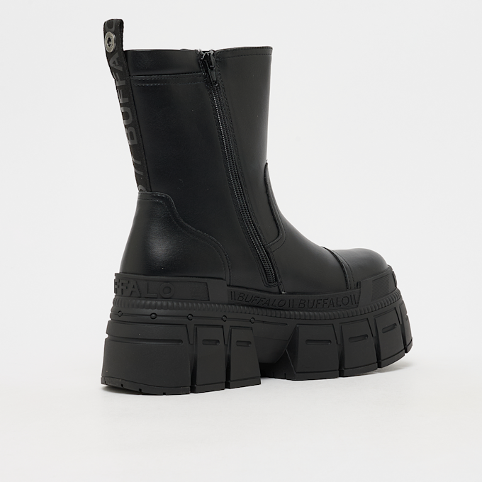 Buffalo Goshper Zip Mid Vegan Nappa black zwart 103173 3