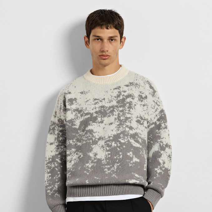 Burocs Pixel Knit Sweater gris 103211 1