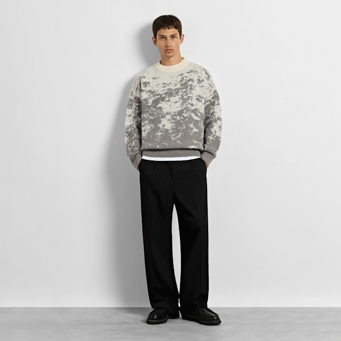 Burocs Pixel Knit Sweater grijs 103211 3