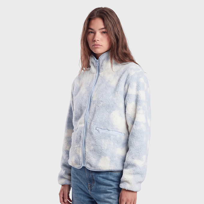 Urban Classics Ladies Printed Sherpa Jacket bluetiedye blauw 103281 1