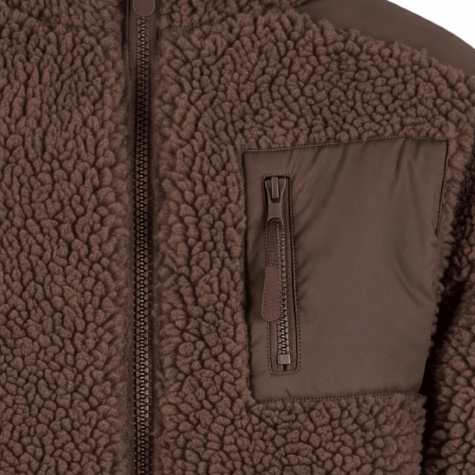 Urban Classics Ladies Sherpa Mix Jacket brun 103283 3