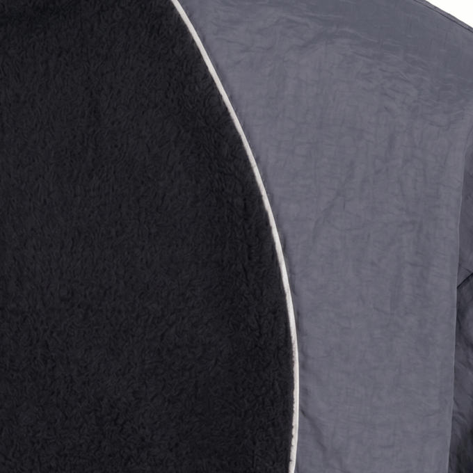 Urban Classics Polarfleece Taslan Track Jacket zwart 103353 3