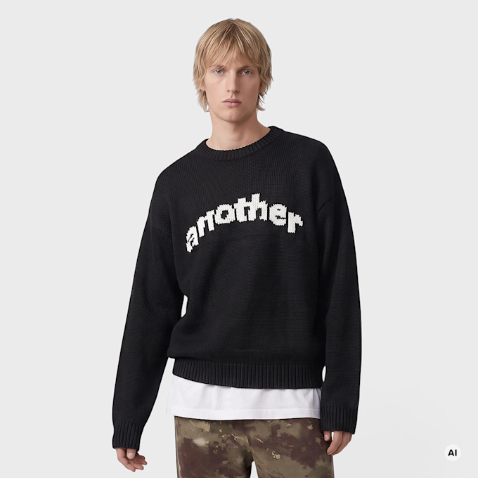 Another Cotton Lab Another Signature Knit Sweater noir 103433 1