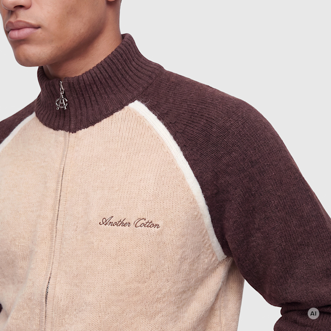 Another Cotton Lab Another Zip Cardigan smeđa 103437 3