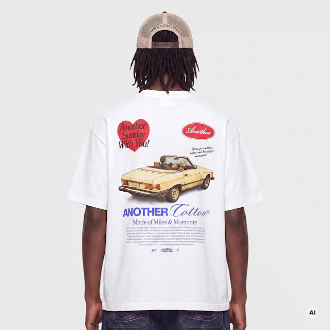 Another Cotton Lab Another Sunday T-Shirt blanc 103438 1