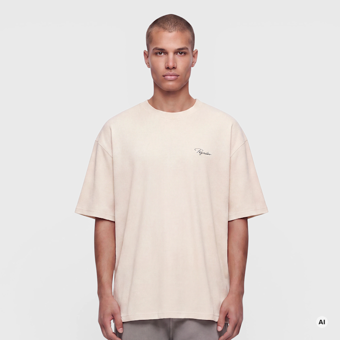 Pegador Signar Oversized Rib Tee bež 103485 1