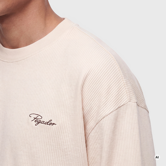 Pegador Signar Oversized Rib Tee beż 103485 3