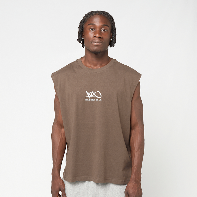 K1X Tag Logo Sleeveless Tee brązowy 103544 1